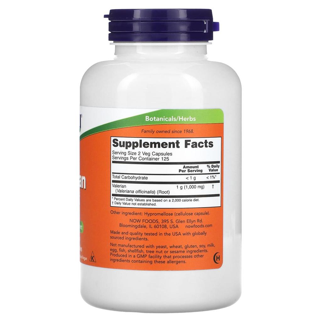 Valerian Root, 500Mg, 250 Veggie Caps