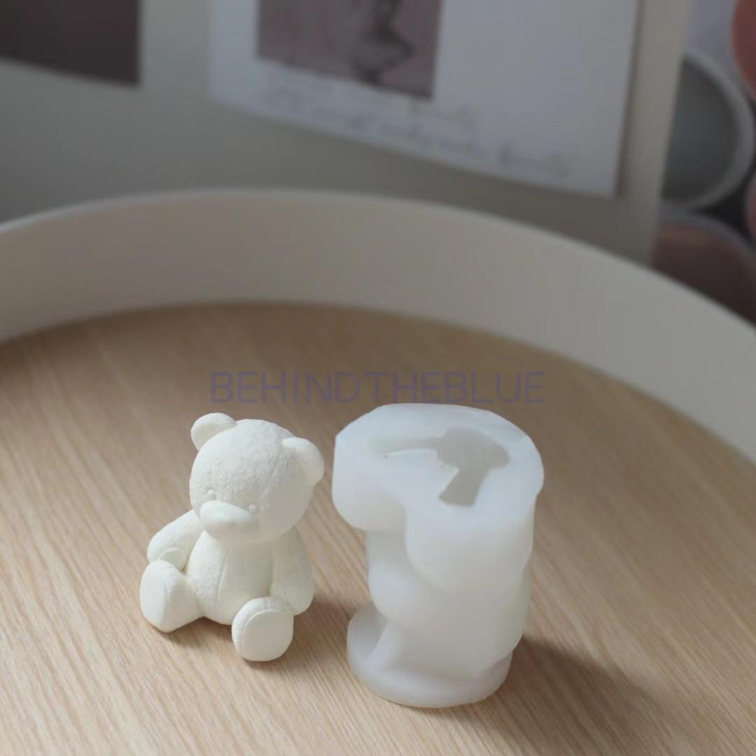 

Новая 3D силиконовая форма для плюшевого мишки, сделай сам, животные, форма для рождественского торта, помадка, украшения для конфет, мусса, полимерная форма для мыла F