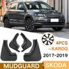 Car Mudflaps For Skoda Karoq 2017 2018  Front Rear Fender Mud Guard Flap Splash Flaps Mudguards Accessories