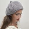 Winter Painter's Hat Vintage Faux Mink Fur Artistic Thickened Fashion Accessories Warmth Adjustable French Style One Size