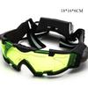 Justerbare LED Night Vision Glassbriller Motorsykkel Motorsykkel Racing Jaktbriller Briller med flip-out lys