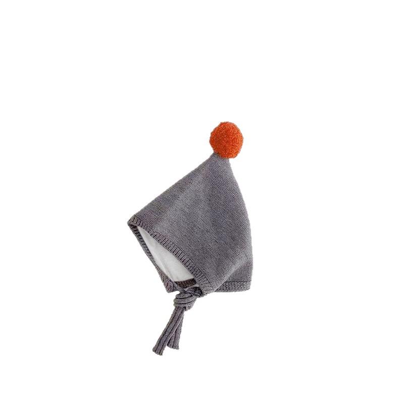 Baby Pom-Pom Knit Hat with Ear Protection - Cute Korean Autumn/Winter Style