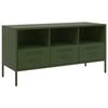 VidaXL TV Cabinet, Television Stand with Legs, TV Stand with Storage Living Room, Olive Green 843040
