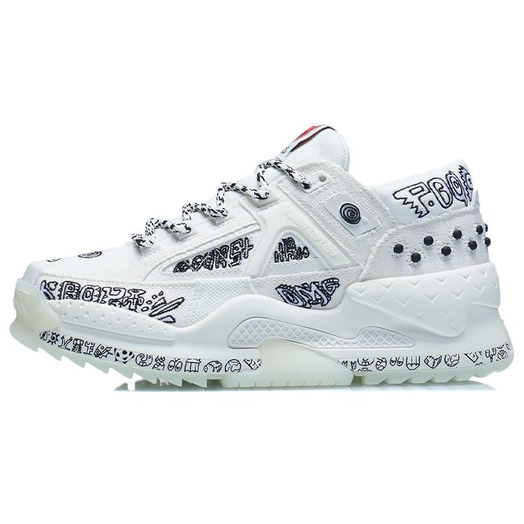 

New LiNing CF Low Top Sports Casual Shoes Women s Mist White AGLR168-7 36