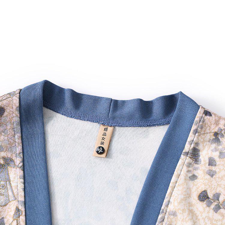 Middle-aged Women's Spring/Fall Knit Cardigan & T-shirt Set - Plus Size Stylish Two-piece