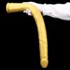 Goldfarbener Silikon-Analplug, extra langer Anal-Masturbator, Fisting-Sklave, riesiger Dildo mit Saugnapf, Umschnalldildo, realistischer Schwanz