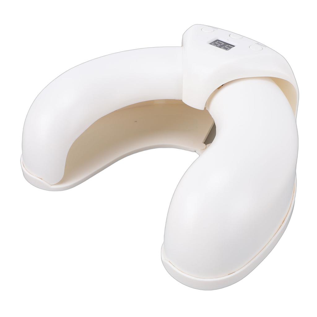 Nail Lamp 3 Timer Settings 18 LED Moon Shape Plug In Nail Dryer Even Curing for Gel Polish Countdown Timer White