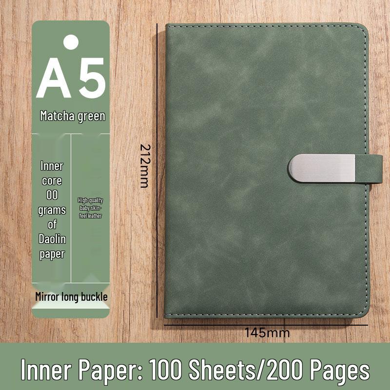 Personalized A5 Soft Leather Notebooks with Logo Printing: Custom Covers & Pages for Office Use