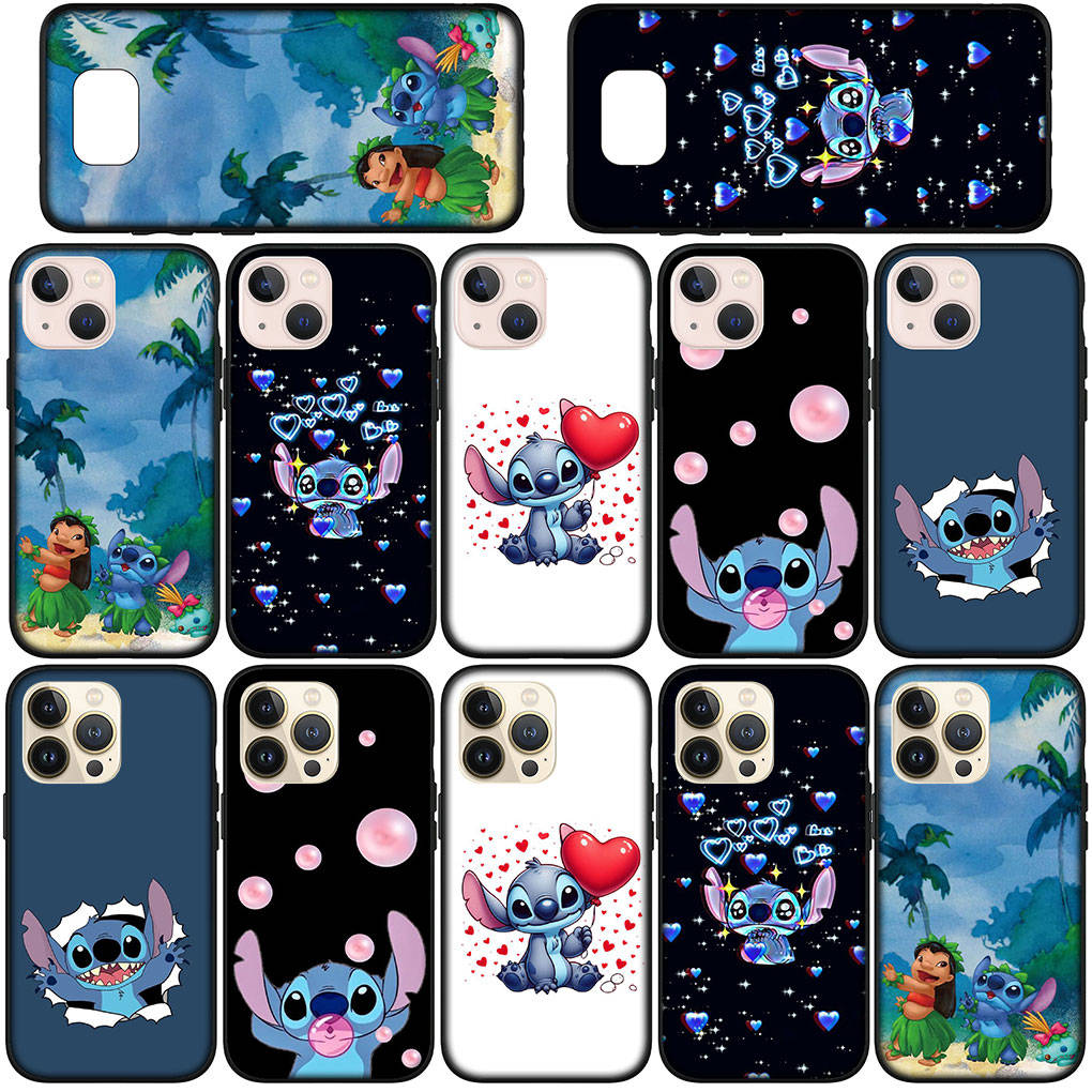 Pro Samsung Galaxy S24 S23 iPhone 16 15 14 Xiaomi Redmi Note 13 12 11 Plus 9 Pro Max X XR Pouzdro na telefon Cartoon Lilo Wallpaper Stitch OPPO Huawei Cover