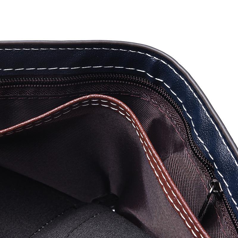 Herren PU-Leder Bifold Geldbörse Schlanker Minimalistischer Kartenhalter Bargeld Münzfach Vintage Business Geldbörse