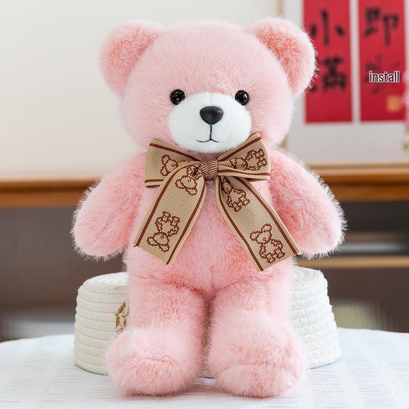 Adorable Teddy Bear Plush with Ribbon - Perfect Gift for Girlfriend