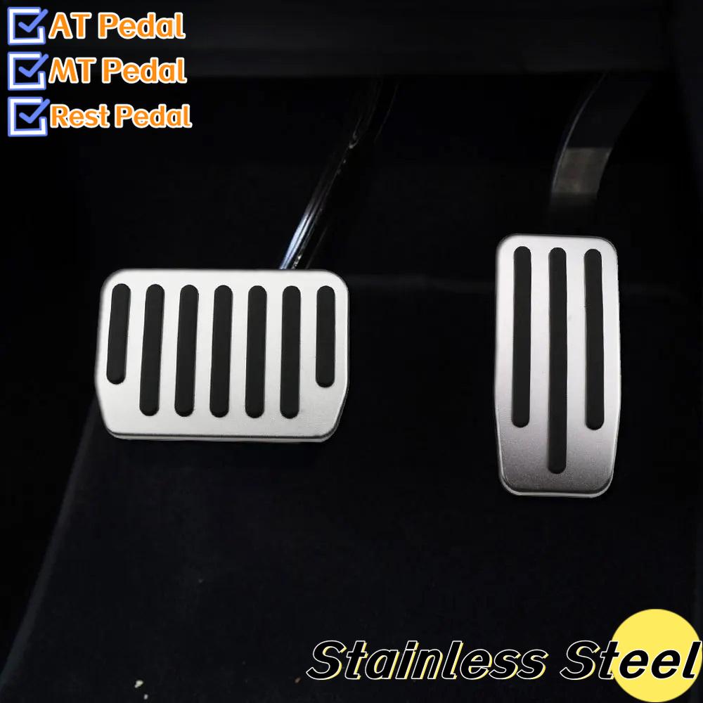 Stainless Steel Pedals For Tesla Model X Model S 2016-2025 Foot Pedal Accelerator Gas Fuel Brake Rest Pedal Cover Parts
