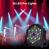 36 LED RGBW Stage Party Light 3 IN 1 DMX 512 Lighting Effect DJ Disco Party Holiday Christmas Bar Club Wedding Show Lights