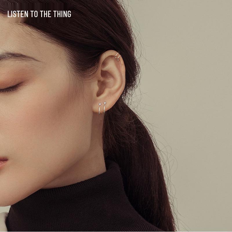 S925 Sterling Silver Stud Earrings - Trendy, Lightweight, Simple Luxury for Women (2025)