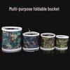 ZhiShi Portable Canvas Fishing Bucket with Net