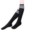 Japanese College Wind Cotton Thick Black And White Striped Stockings Three Bars Knee Socks Student Socks