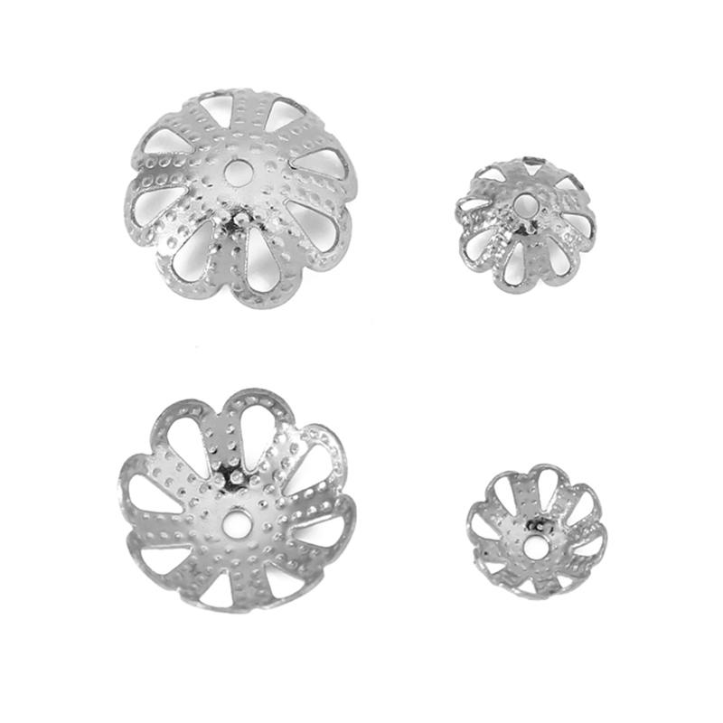 

30pcs Never Fade PVD Stainless Steel End Beads Caps Dia 6mm 10mm Spacer Beads For Necklace Jewelry Making Findings Accessories 6mm