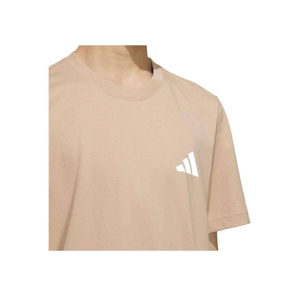 Adidas Graphic Short Sleeve Comfortable Versatile Casual Soft T-Shirt Unisex Tops Warm-Sand KC3062
