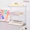 Desktop Storage Rack Perforated Clamp-on Desk Space Saving