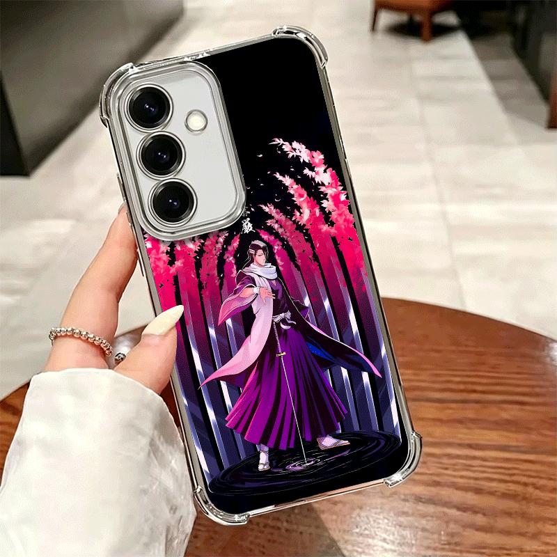 Bleach Kuchiki Byakuya Plating Phone Case For Samsung A17 A07 A37 A57 A16 A56 A15 A55 A14 A54 A13 A53 A26 A36 A25 A35 A24 A34 A2