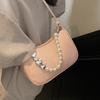 Premium Pearl Chain Underarm Bag Women's Niche Fashion Versatile Simple Style Messenger Bag