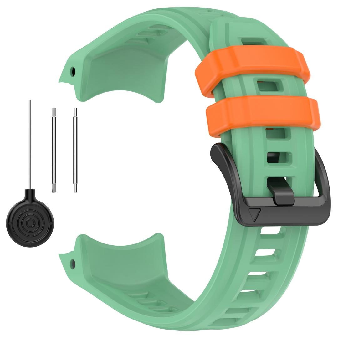

Сменный ремешок для часов Garmin Instinct 3 45 мм 50 мм силиконовый ремешок для часов спортивный браслет ремешок для Garmin Instinct3 For Instinct 3 45mm оранжевый/зелёный