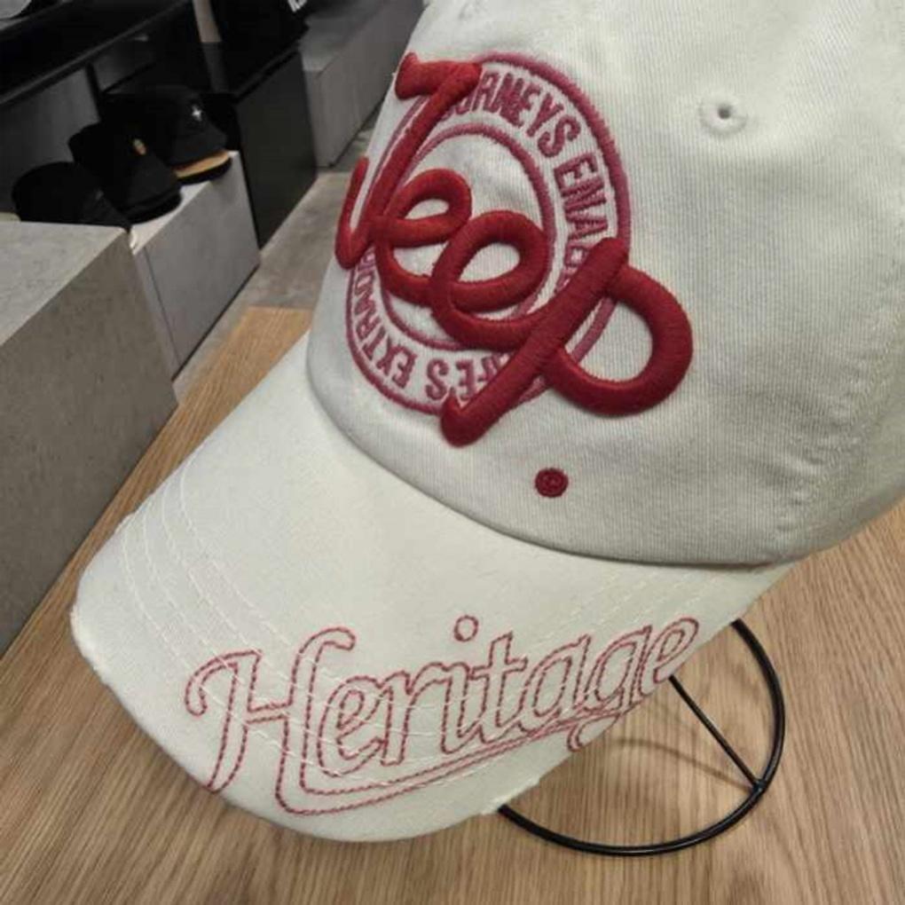 Jeep Vintage Pink Embroidered Ball Cap_JP3GCU088