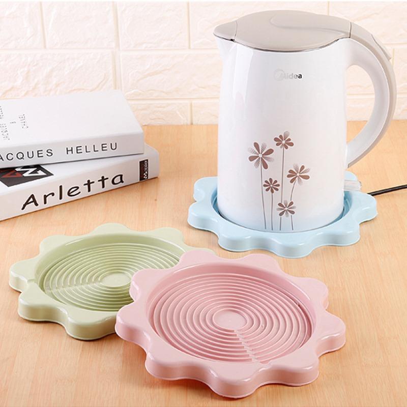 Wasserkocher Matte Untersetzer Lebensmittelechte Kunststoff Tischsets Dekor Hitzebeständige Isolierung Pad Trinken Matte Hause Tisch Tablett Tasse Pad Tisch