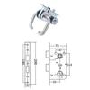 Stainless Steel Fire Door Handle Lock