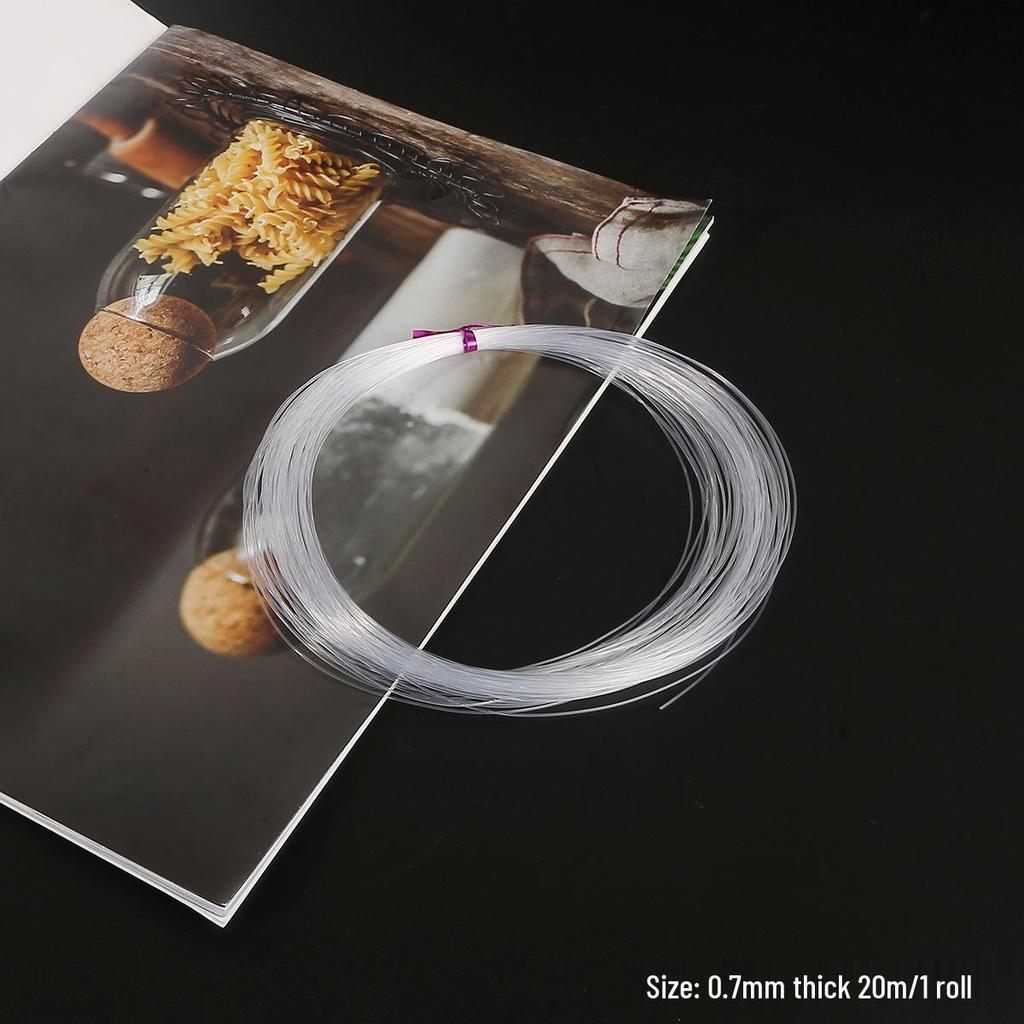 Transparent Non-Elastic Crystal Beading String for Jewelry Making