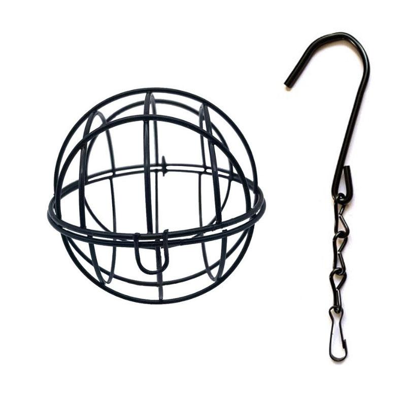 

1Pcs Metal Suet Ball Bird Feeder Set With Hanging Chain Squirrel Proof Bird Feeders For Outdoor Garden Hummingbird Feeders