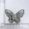 Elegant Gray Rhinestone Butterfly Hair, Shoe, and Hat Clip Accessories