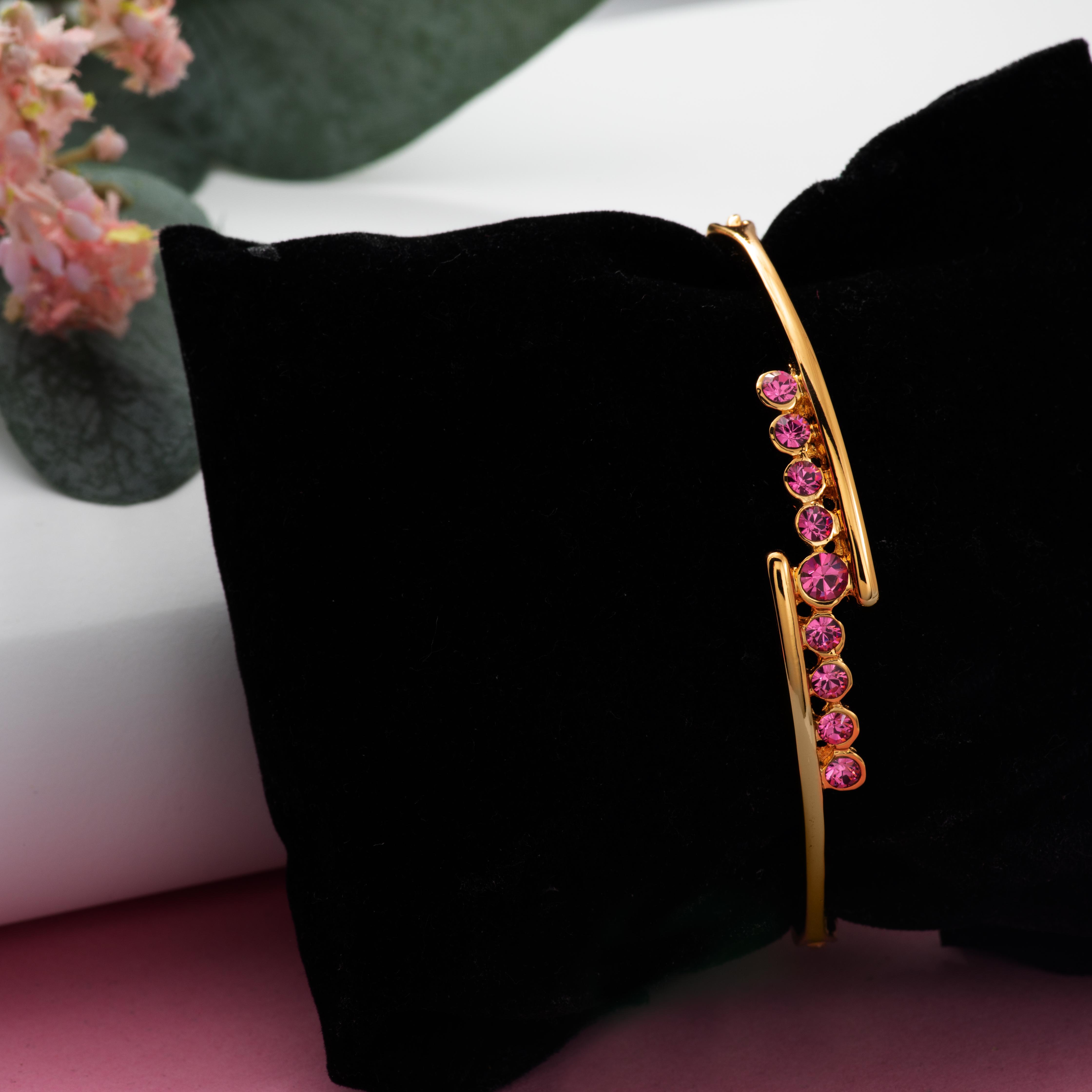 

Позолоченный ослепительный браслет Estele с австрийскими кристаллами для женщин