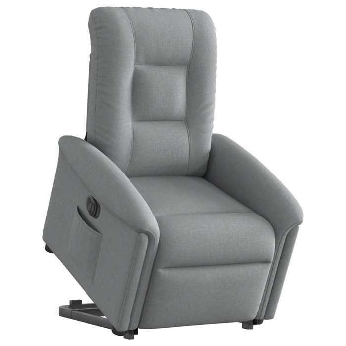VidaXL Electric Recliner Light Grey Fabric, Electric Recliner Chair, Electric Armchair for People 3303274