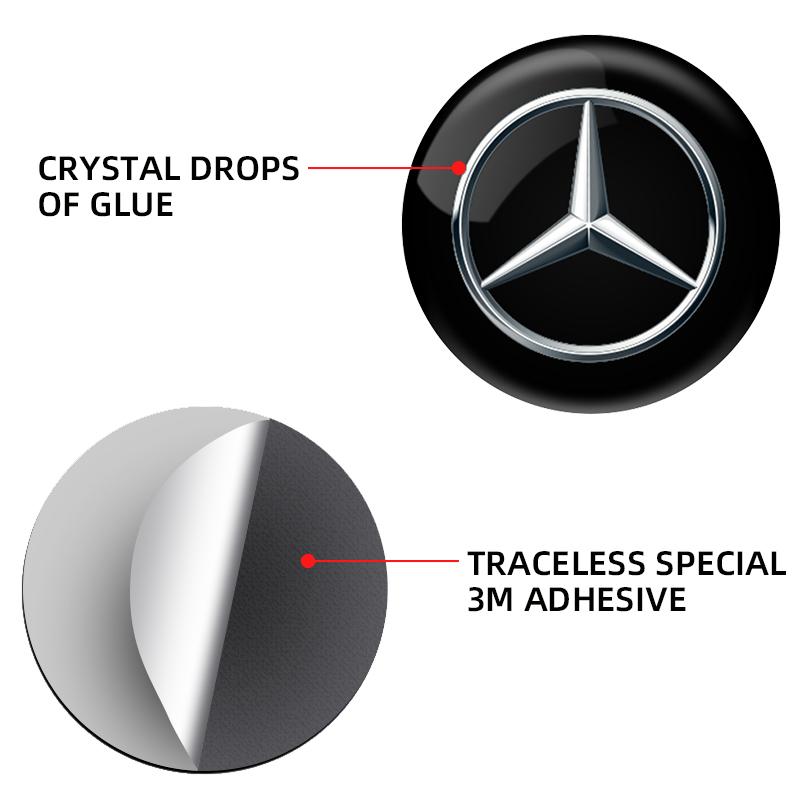 CRY1 2Pcs Car Styling Lock Keyhole Stickers Decoration Protection For Mercedes-Benz A B C E G S Class CLA CLS GLA GLB GLC GLE GLS