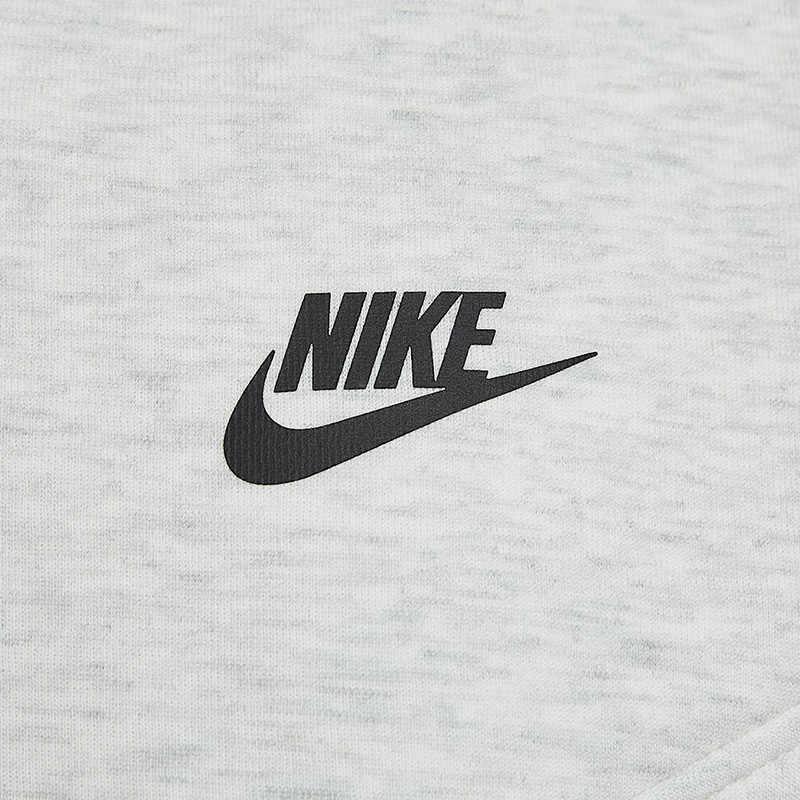 Nike Women's Tech Fleece Cropped Half-Zip Top Heather Grey HJ1032-013