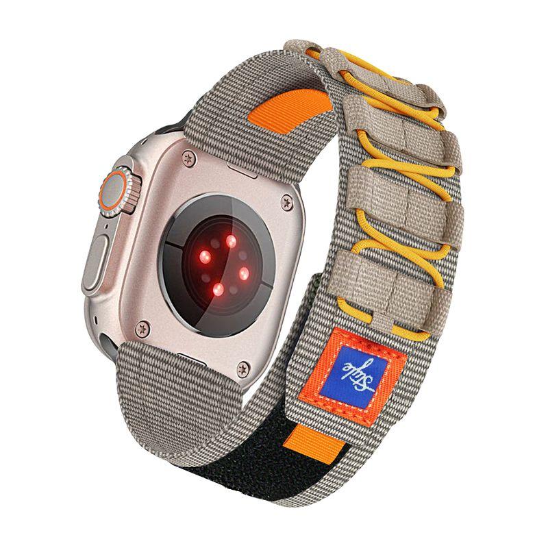 

Apple Cool Contrast Color Velcro Apple Strap Grey iWatch 4/5/6/SE 44mm