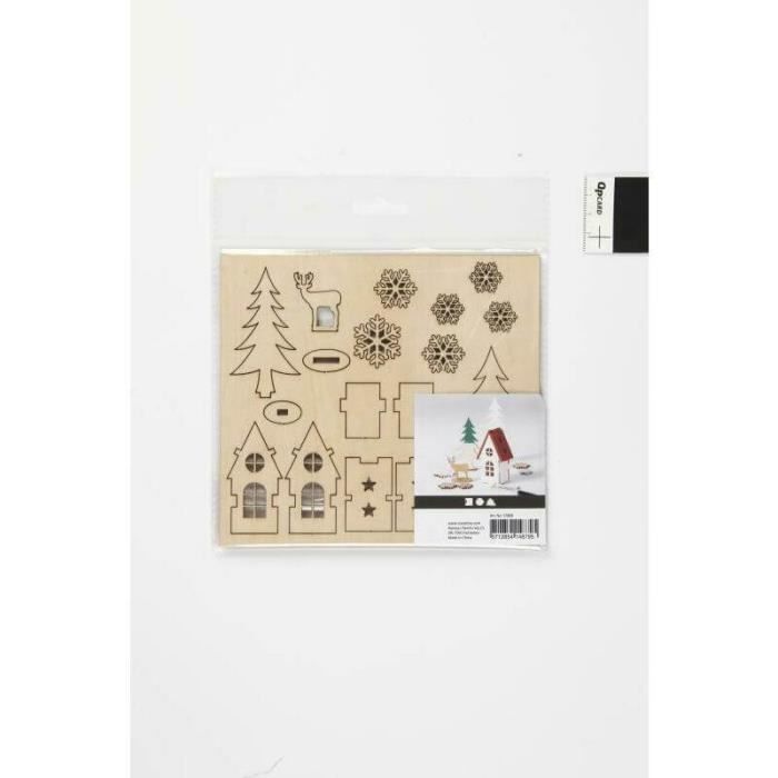 Figurines - Unspecified - Light Wood - Base Included - For Christmas