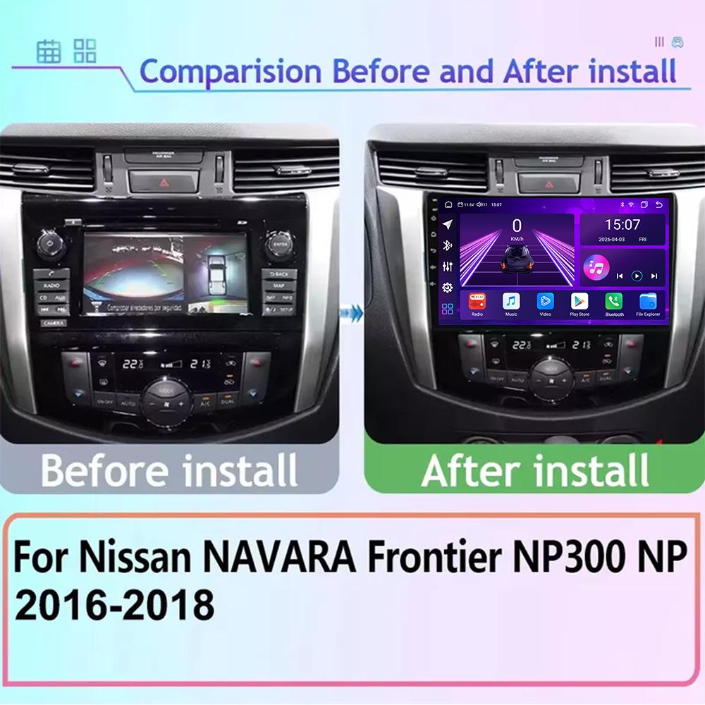 Android Car-Play Car Radio For Nissan NAVARA NP300 2016-2018 Multimedia Player Head Unit Stereo GPS Navigation BT WIFI,8 CORE ,2+32GB