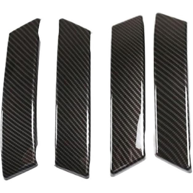 Compatible with Land Rover Discovery Sport 2020 2021 2022 ABS Car Inner Door Handle Panel Pull Cover Trim Carbon Fiber Pattern/Wood Grain(Wood Carbon Fiber Texture