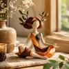 Yoga Girl Meditating Statue Multi-Purpose Inner Harmony Figurine Home Decoration  Living Room