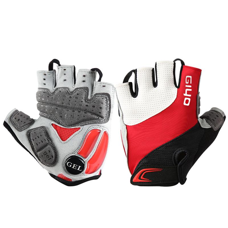 Guantes de Ciclismo Giyo sin Dedos Guantes de Medio Dedo para Bicicleta Tejido de Lycra Guantes Cortos Accesorios para Exteriores para Bicicleta de Montaña Bicicleta de Carretera