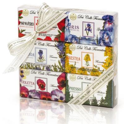 Nestidante Dei Coli Fiorentini Soap 150g X 6 Types Gift Set, 1 Set, 1 Set