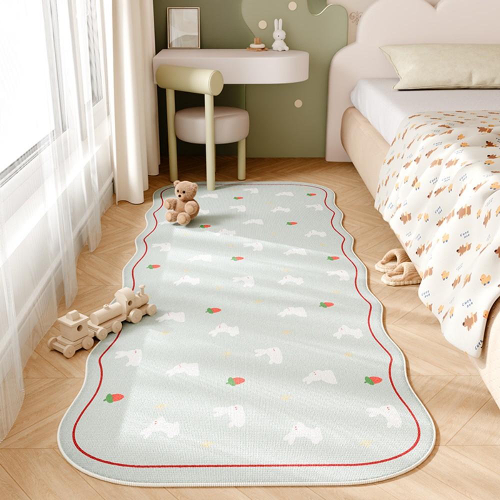 Children's Room Cartoon Snacks Theme Carpet Non Slip Soft Bedside Blanket Bedroom Floor Mat Home Decoration