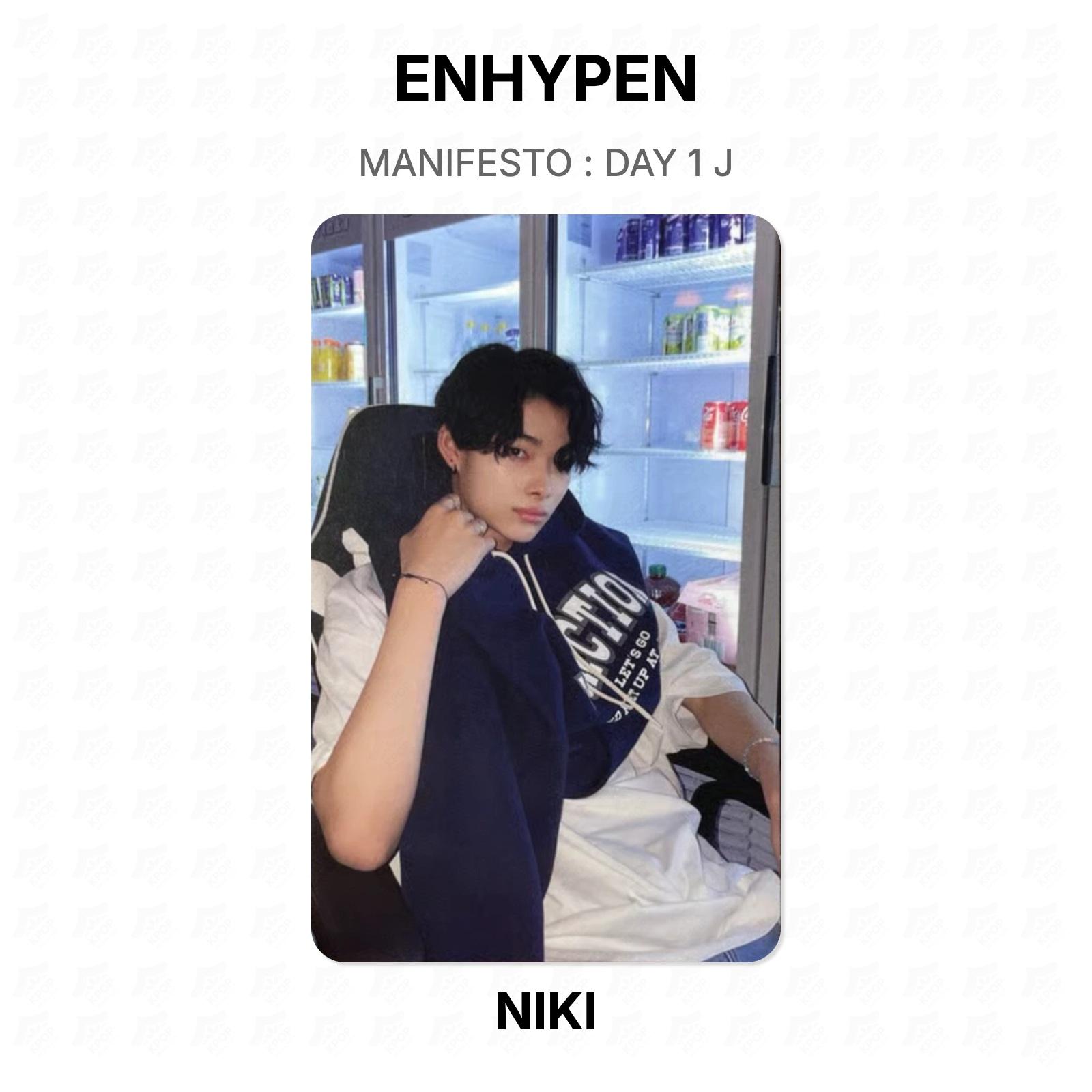 ENHYPEN MANIFESTO : DAY 1 J Official Photocard NI-KI