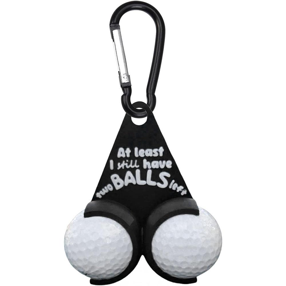Golf Ball Holder Funny Golf Ball Rack and Dispenser with Carabiner Clip Portable Golf Ball Storage Bag Golfing for Golfer