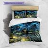 Cartoon Pattern Bedding Quilt Set Quilt Cover Pillowcase Home Decoration Birthday Gift (1 * Duvet Cover + 2 * Pillowcase, Without Core)