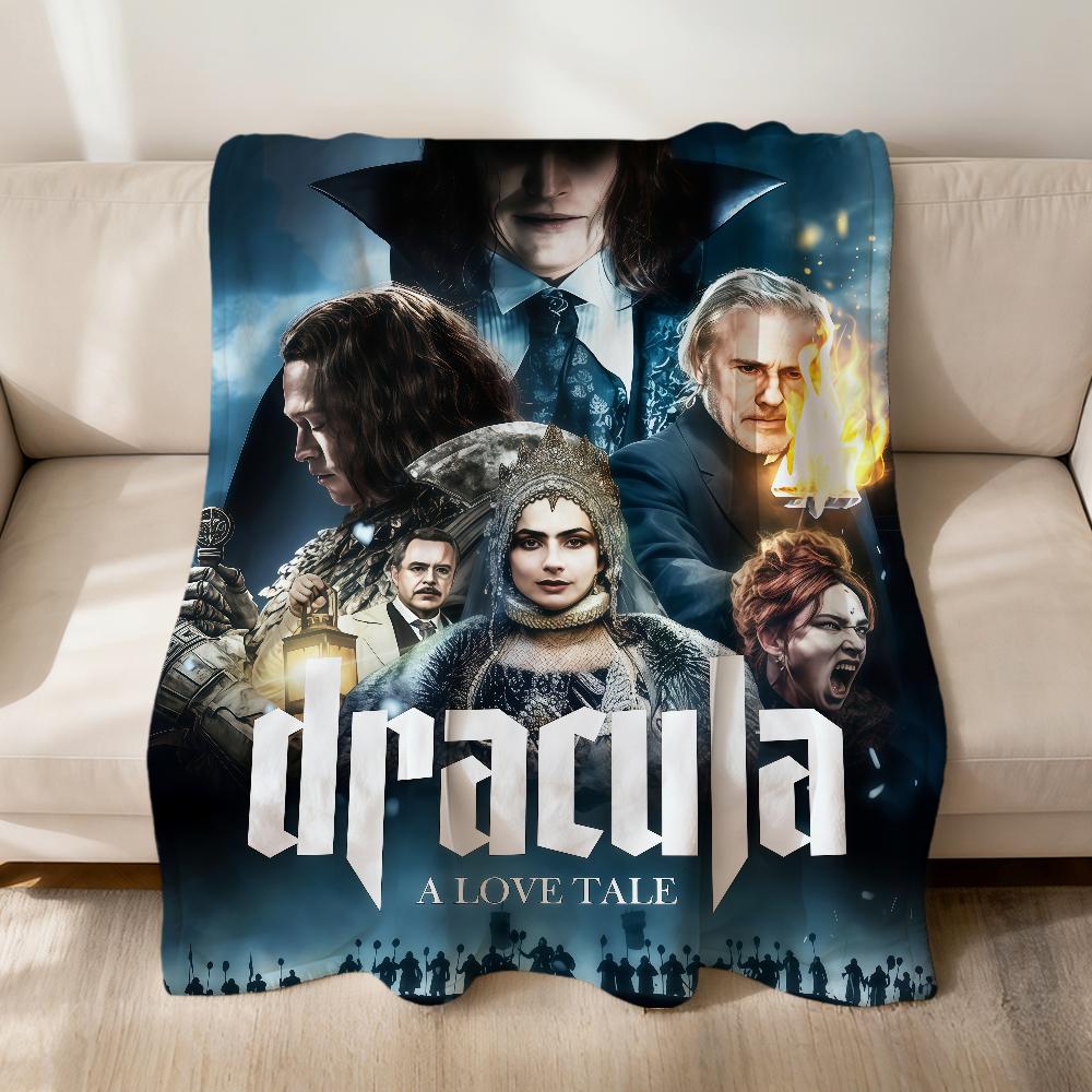 Horror Movie D-Dracula A Love Tale Flannel Soft Warm Plush Blanket For Sofa Living Room Pet Hogar Bedroom Gift Home Car Portable
