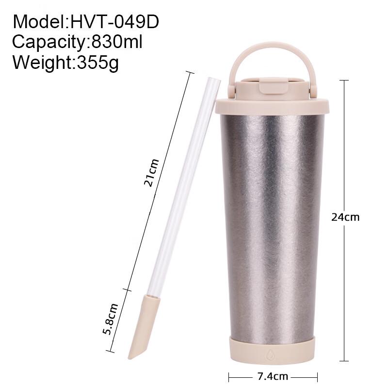 HVT-049D 830ml Pure Titanium Insulated Bottle