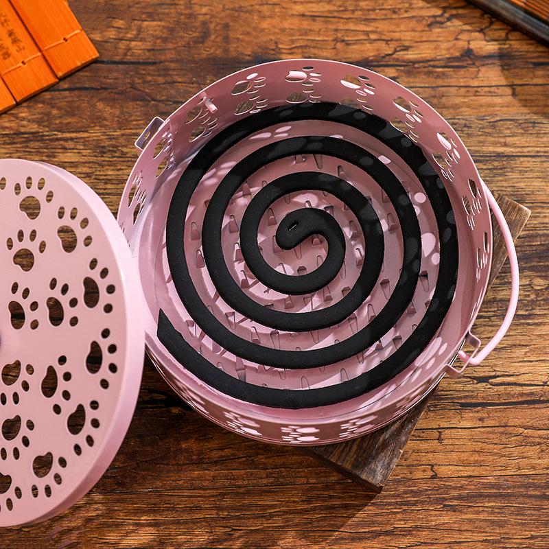 Creative Cat Paw Indoor Aromatherapy & Mosquito Coil Burner - Fireproof Wrought Iron Holder